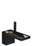 AXOR-HG-AXOR-MyEdition-Einhebel-Waschtischmischer-70-mit-Push-Open-Ablaufgarnitur-ohne-Platte-Mattschwarz-47012670 gallery number 1